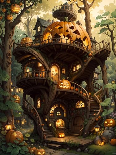 MIRONS Kreuzstich nach Zählmuster, Kürbishütte im Wald,C,50 * 70cm 11CT Kreuzstich-Stickset, komplettes Sortiment an vorgedruckten Starter-Sets für Anfänger MIRONS Kreuzstich nach Zählmuster, Kürbishütte im Wald,C,50 * 70cm 11CT Kreuzstich-Stickset, komplettes Sortiment an vorgedruckten Starter-Sets für Anfänger von MIRONS