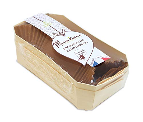 MIRONTAINE 613 2 Kuchenformen 21 cm Holz + 4 Schwefelförmchen, beige von MIRONTAINE