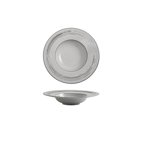 10 Zoll Keramikteller für den Heimgebrauch, Vorspeise, Strohhut, Nudeln, Restaurant, Küche, Hotel, Gewerbe, Geschirr für das Frühstück Salatschüssel von MIROOOO