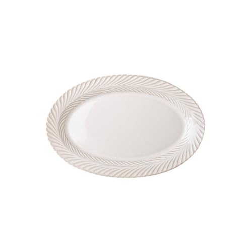 12 Zoll Oval Geprägte Keramik Fischteller Wiederverwendbare Geeignet Für Restaurants Und Home Kitchen Kitchen Salatschüssel von MIROOOO