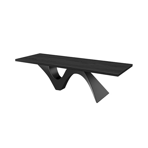 Computertisch Beistelltisch Kleiner Chefschreibtisch aus Massivholz, unabhängiger einzelner Büromaschine, moderne schwarze kreative Tischmöbel, geeignet für Unternehmen Spieltisch Großer Schreibtisch von MIROOOO