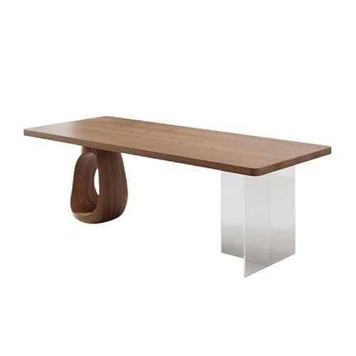 Computertisch Beistelltisch Kreativer Teetisch aus Massivholz, großer Teetisch für das Büro des Managements, geeignet für Wohnzimmer, Geschäftstreffen Spieltisch Großer Schreibtisch(180x80x75cm) von MIROOOO