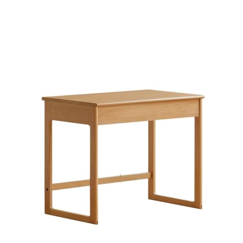 Couchtisch Massivholz Schreibtisch, Nordischer kleiner Nachttisch, moderner skandinavischer Schlafzimmer, Studiertisch, Computerschreibtisch Esstisch(600 * 465 * 750mm) von MIROOOO