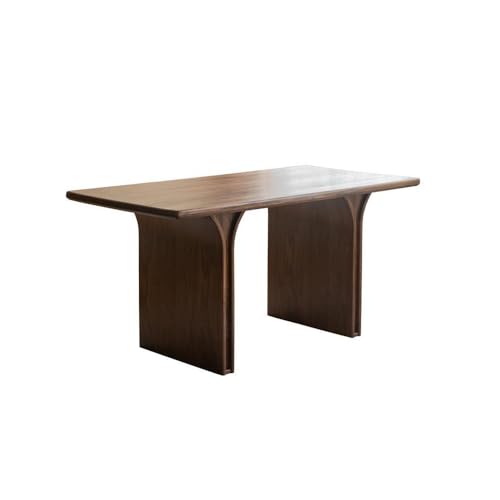 Kaffee Tisch 160x80x75cm Nussbaum Esstisch für Restaurant, rechteckiger Teetisch aus Holz Wohnzimmer, kann Küche, Café Esstisch verwendet werden von MIROOOO