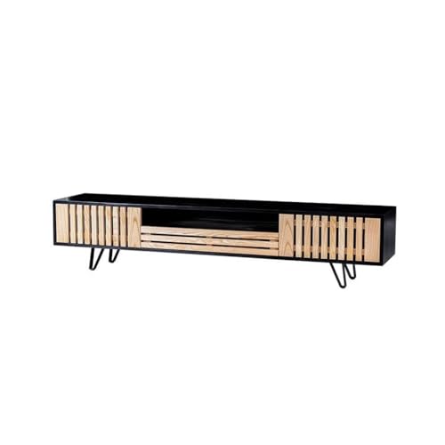 MIROOOO TV-Halterung, einfach, aus Eschenholz, im japanischen Stil, Aufbewahrungsmöbel für Wohnzimmer, TV-Schrank für Unterhaltungszentrum (A: 180 cm x 40 cm x 42 cm) von MIROOOO