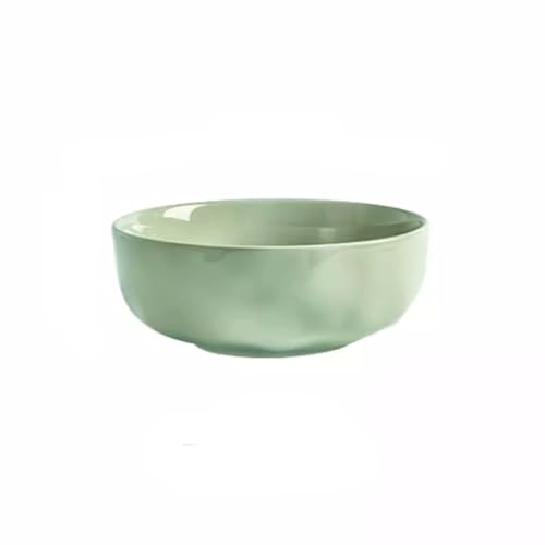Ramenschalen Obstschale Suppenschale Creme-Stil, große Schüssel, große Suppenschale, Pastaschüssel speziell für Instant Nudeln, Suppenschale und Nudeln, Salatschüssel, flache Teller (M) von MIROOOO
