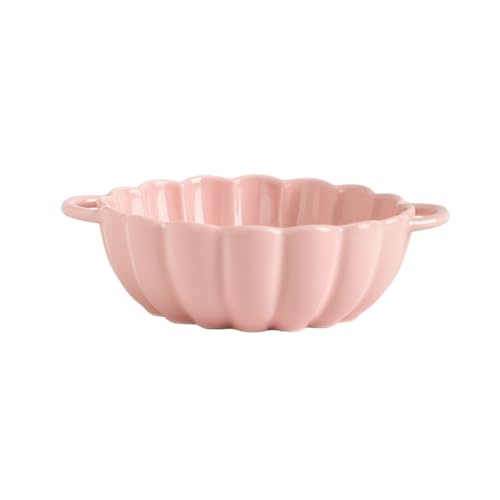 Ramenschalen Obstschalen Suppenschale aus Keramik mit Doppelohren, großes Haushalts-Suppenbecken, Nudelschale, große Schüssel, Salatschüssel, flache Teller von MIROOOO