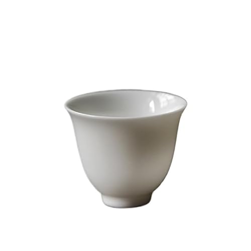Restaurant-Kaffeetasse Chinesische Jade-Porzellan-Teetasse Kung Fu Gast Keramik weißes Haus einzelne persönliche Kaffeetasse für heiße / kalte Getränke von MIROOOO