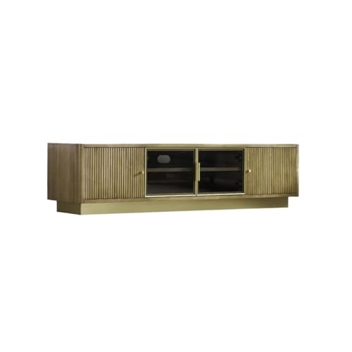 TV Schrankständer 200cm Ländliche Sintered Stone Sideboard, Modern Wohnzimmer Entertainment Hub, Bergmöbel für Hotels Entertainment-Center Fernsehschrank von MIROOOO