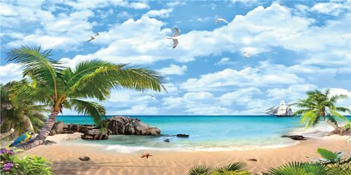 MIRRORANG 120x50cm Tropisches Aquarium Hintergrund Himmel Strand Palmen Meer Fisch Tank Poster Hintergrund MIRRORANG 120x50cm Tropisches Aquarium Hintergrund Himmel Strand Palmen Meer Fisch Tank Poster Hintergrund von MIRRORANG