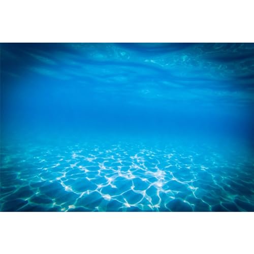 MIRRORANG 180x46cm Unterwasser Thema Aquarium Hintergrund Blau Ripped Wasser Unterwasserwelt Aquarium Hintergrund Aquarium Hintergründe Kulisse von MIRRORANG
