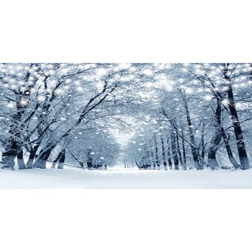 MIRRORANG 76x46cm Winter, verschneiter Wald, Terrarium Hintergrund mit Bäumen, schneebedeckter Landschaft, Neujahr, Aquarium Hintergrund aus Vinyl MIRRORANG 76x46cm Winter, verschneiter Wald, Terrarium Hintergrund mit Bäumen, schneebedeckter Landschaft, Neujahr, Aquarium Hintergrund aus Vinyl von MIRRORANG