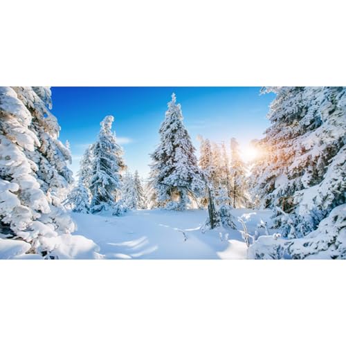 MIRRORANG 91x41cm Aquarium Hintergrund Natural Snow Landscape, Winter, Kiefern, Sonnenschein, Weihnachten, Aquarium Hintergrund, Vinyl MIRRORANG 91x41cm Aquarium Hintergrund Natural Snow Landscape, Winter, Kiefern, Sonnenschein, Weihnachten, Aquarium Hintergrund, Vinyl von MIRRORANG