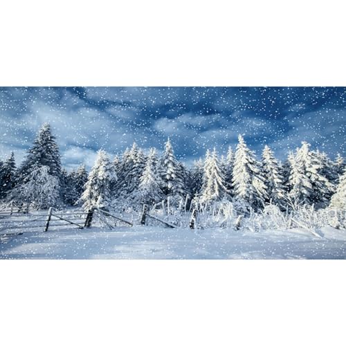 MIRRORANG 91x41cm Fallender Schnee, Naturlandschaft, Aquarium Hintergrund, Kiefernwald, Schneefeld, Aquarium Hintergrund, Winter, Dekoration, Vinyl MIRRORANG 91x41cm Fallender Schnee, Naturlandschaft, Aquarium Hintergrund, Kiefernwald, Schneefeld, Aquarium Hintergrund, Winter, Dekoration, Vinyl von MIRRORANG