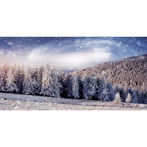 MIRRORANG 91x41cm Sonnenschein, Kiefernwald, verschneite Landschaft, Aquarium Hintergrund, Winter, Neujahr, Weihnachten, Aquarium Dekor, Vinyl MIRRORANG 91x41cm Sonnenschein, Kiefernwald, verschneite Landschaft, Aquarium Hintergrund, Winter, Neujahr, Weihnachten, Aquarium Dekor, Vinyl von MIRRORANG