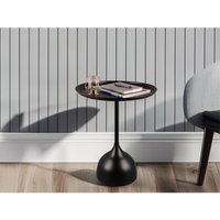 Beistelltisch MONA rund aus Metall in Schwarz Höhe 59,5cm Beistelltisch MONA rund aus Metall in Schwarz Höhe 59,5cm von MIRRORS AND MORE