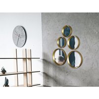 Mirrors And More - Deko Wandspiegel 5er Spiegel set mit Rahmen in Gold & Magnet zum Kleben Mirrors And More - Deko Wandspiegel 5er Spiegel set mit Rahmen in Gold & Magnet zum Kleben von MIRRORS AND MORE