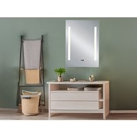 Led Lichtspiegel Wandspiegel ilonka mit digitaler Uhr rechteckig 50x70cm Led Lichtspiegel Wandspiegel ilonka mit digitaler Uhr rechteckig 50x70cm von MIRRORS AND MORE