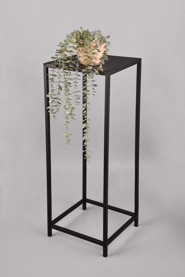 MIRRORS AND MORE Beistelltisch Veronika, schwarzes Metallgestell von MIRRORS AND MORE