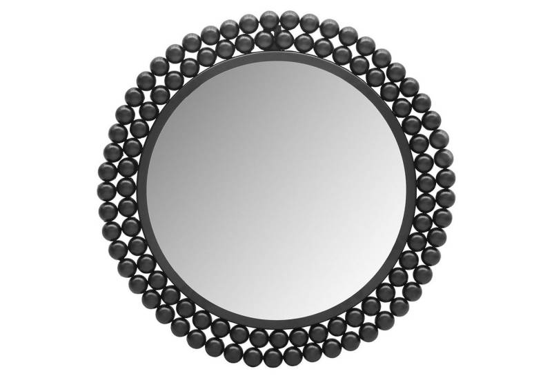 MIRRORS AND MORE Dekospiegel AMILA, Ø 46 cm, Schwarz, Metall (1-St), Metallrahmen von MIRRORS AND MORE