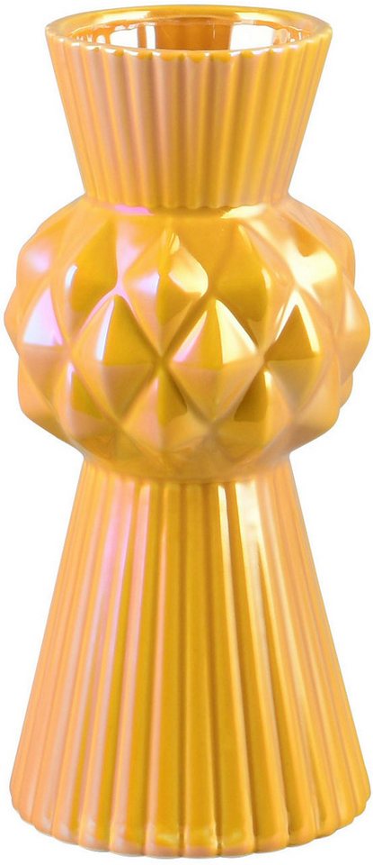 MIRRORS AND MORE Dekovase VORO (1 St), Bunte Dekovase in auffälliger Form von MIRRORS AND MORE