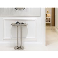 Mirrors And More - Beistelltisch tamara rund aus Metall in Silber, Höhe 61cm Mirrors And More - Beistelltisch tamara rund aus Metall in Silber, Höhe 61cm von MIRRORS AND MORE