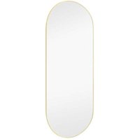 Mirrors And More - Ovaler Wandspiegel josephine mit Metall Rahmen Gold 30x70cm Mirrors And More - Ovaler Wandspiegel josephine mit Metall Rahmen Gold 30x70cm von MIRRORS AND MORE