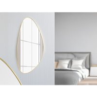 Mirrors And More - Wandspiegel idona mit feinem Metallrahmen in Gold 40x 60cm von MIRRORS AND MORE