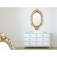 Mirrors And More - Ovaler Wandspiegel trixi mit Barockrahmen in Gold 73cm groß Mirrors And More - Ovaler Wandspiegel trixi mit Barockrahmen in Gold 73cm groß von MIRRORS AND MORE