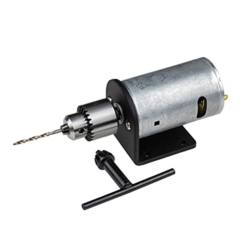 0.6-6mm B10 DC 12V-36V Drehmaschine 555 Motor Bohrfutter mit Miniatur Handbohrfutter und Montagewerkzeug Set von MIRTHBUY
