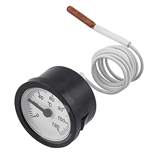Kapillare Temperaturmessgerät Thermometer mit Fühler Dient Zum Messen Der Temperatur Von Gas Flüssigkeit und Dampf 0-120 °C Kapillare Temperaturmessgerät Thermometer mit Fühler Dient Zum Messen Der Temperatur Von Gas Flüssigkeit und Dampf 0-120 °C von MIRTHBUY