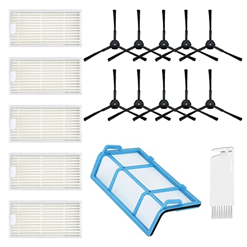 MIRTUX Ersatz-Set kompatibel mit ILIFE V3 V3s V5 V5s V5s Pro V50 X5 und Medion MD18500 MD18501 MD16192 MD18600 Filter-Set mit Filtern, Bürsten und Primärfilter von MIRTUX