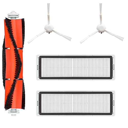 MIRTUX Ersatz-Set für Xiaomi Mijia 1C STYTJ01ZHM MOP Dreame F9, Ersatzzubehör-Set für Xiaomi 1C Staubsaugerroboter, Seiten- und Mittelbürsten und Filter. von MIRTUX