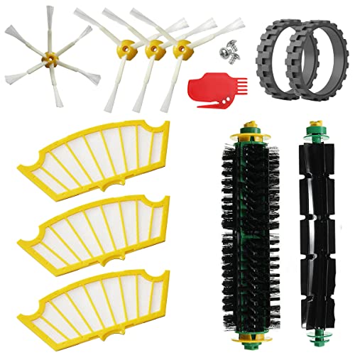MIRTUX Ersatzset für Roomba Serie 500 – Ersatzteile für Roomba 510 530 535 545 550 555 560 570 575 580 585 595... (alle Modelle) – Packung mit Rollen, Filter, Seitenbürsten, Reifen MIRTUX Ersatzset für Roomba Serie 500 – Ersatzteile für Roomba 510 530 535 545 550 555 560 570 575 580 585 595... (alle Modelle) – Packung mit Rollen, Filter, Seitenbürsten, Reifen von MIRTUX