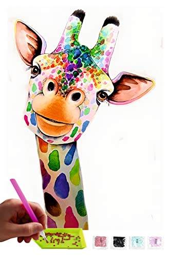 MISHBAY Diamond Painting Tiere - 30x40cm Diamond Painting Erwachsene - Diamant Painting Bilder Giraffe - DIY 5D Satz Wand Dekor Diamantstickerei von MISHBAY