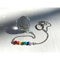 Sonnenfänger | Chakra K2 Stein Ozean Jaspis Heilung Kristallprisma Regenbogen Maker Fensterdeko Erdung Steine Fenster Dekor von MISHESHOP