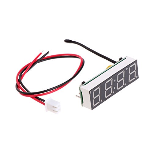 MISHITI Digitales Auto LED Elektronische Uhr Zeit Temperatur Spannung 3 in 1 Meter 12V 5-20V von MISHITI