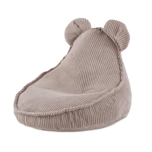 MISIOO Sitzsack Kinder Bean Bag - Sitzsack Mit Füllung - Waschbares Abdeckung - Corduroy Premium 100% Polyester - Stabil und Weich - Maße 68x45 cm - Für Kinderzimmer von MISIOO