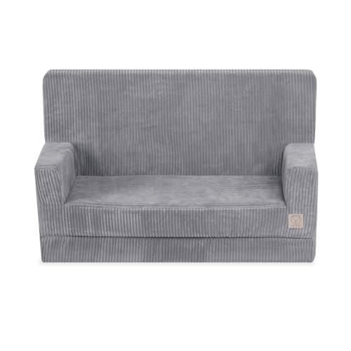 MISIOO Spielsofa für Kinder mit Armlehnen - Kinder Sofa - Sofa Bed - Weich, Sicher - Leicht zu Reinigen - Tragbar und Leicht für Kinderzimmer oder Spielzimmer von MISIOO