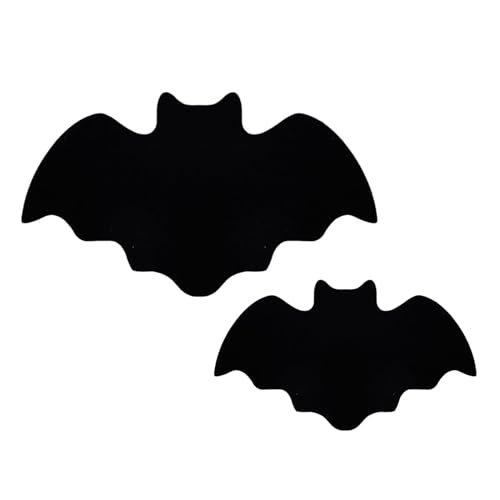 MISNODE 12 Stück Halloween-Fledermaus-Tischsets, Schwarze Fledermaus-Tischsets, Halloween-Fledermaus-Papier-Tischsets, Gruselige Papier-Tischsets für Halloween-Süßes oder MISNODE 12 Stück Halloween-Fledermaus-Tischsets, Schwarze Fledermaus-Tischsets, Halloween-Fledermaus-Papier-Tischsets, Gruselige Papier-Tischsets für Halloween-Süßes oder von MISNODE