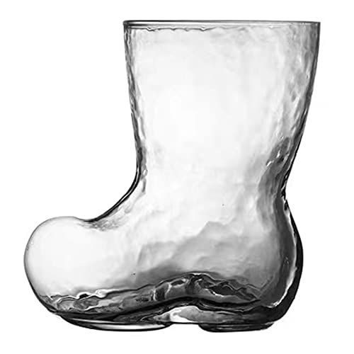 MISNODE Glas-Bierstiefel, 380 ml Das Boot Style Biergläser, hohes Bierglas, klares Schnapsglas, lustiges Bierglas für Geburtstag, Festival, Freundschaftsgeschenk von MISNODE