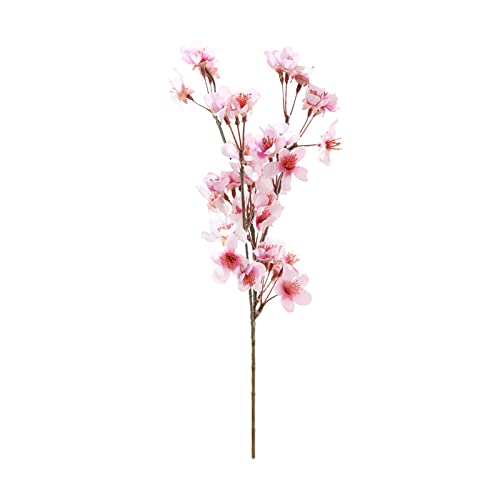 MISNODE Künstliche Kirschblütenzweige aus Seide, 40 cm, rosa Kirschblütenstiele, künstliche Kirschblüten für Zuhause, Hochzeitsdekoration, 6 Stück von MISNODE