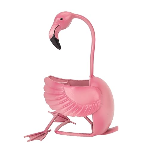 MISNODE Weinhalter, Flamingo-Weinregal, Flamingo-Form, Weinflaschenhalter, Tischdekoration, Weinregal, Metallskulptur, Weinhalter, Ständer, Kunsthandwerk, Ornament, Weinzubehör für die Küche zu Hause von MISNODE