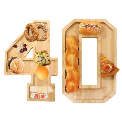 MISNODE Zahlen-Charcuterie-Brettbox, aus Holz Befüllbares Essenstablett mit Zahlen aus Pappe für Partys, Befüllbares Zahlen-Charcuterie-Tablett für die Dekoration Zum MISNODE Zahlen-Charcuterie-Brettbox, aus Holz Befüllbares Essenstablett mit Zahlen aus Pappe für Partys, Befüllbares Zahlen-Charcuterie-Tablett für die Dekoration Zum von MISNODE