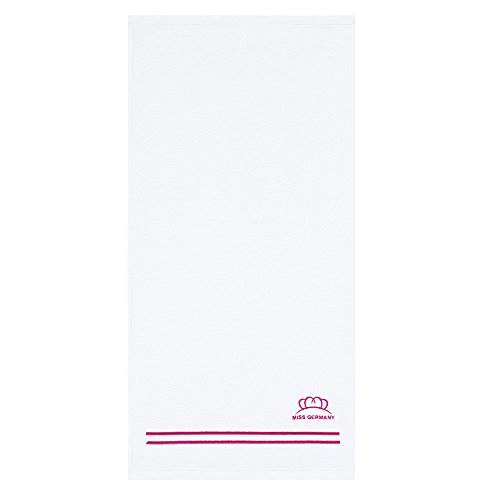 MISS GERMANY 60013050103734 Handtuch, Baumwolle, rosa, 100 x 50 x 0,4 cm von MISS GERMANY