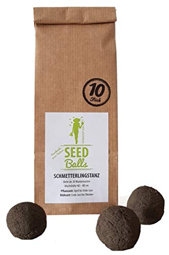 'Schmetterlingstanz’ Seedballs - 10er Packung Seedbombs von MISS GREENBALL