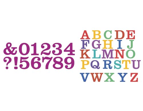 Set mit 2 Stanzschablonen, dünn, Zag, Alphabet und Zahlen von MISS KUTY