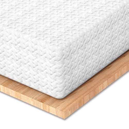 MISSCOZY Matratzen Topper 90x200cm H2&H3 Hart-Matratzentopper 7CM Höhe, 7-Zonen Gel Memory Foam Mattress Topper von MISSCOZY