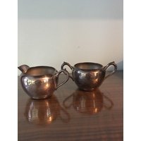 Eb Rogers Silver Co. Zuckerdose Und Milchkännchen. Silber Über Kupfer Eb Rogers Silver Co. Zuckerdose Und Milchkännchen. Silber Über Kupfer von MISSPATTISMENAGERIE