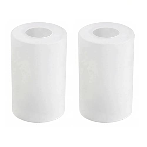2 Stück Lampenschirme Aus Glas, Ersatzschirm Zylindrisch, Lichtabdeckung Deckenleuchte Zubehör 10cm × 16.5cm von MISUOVERRE
